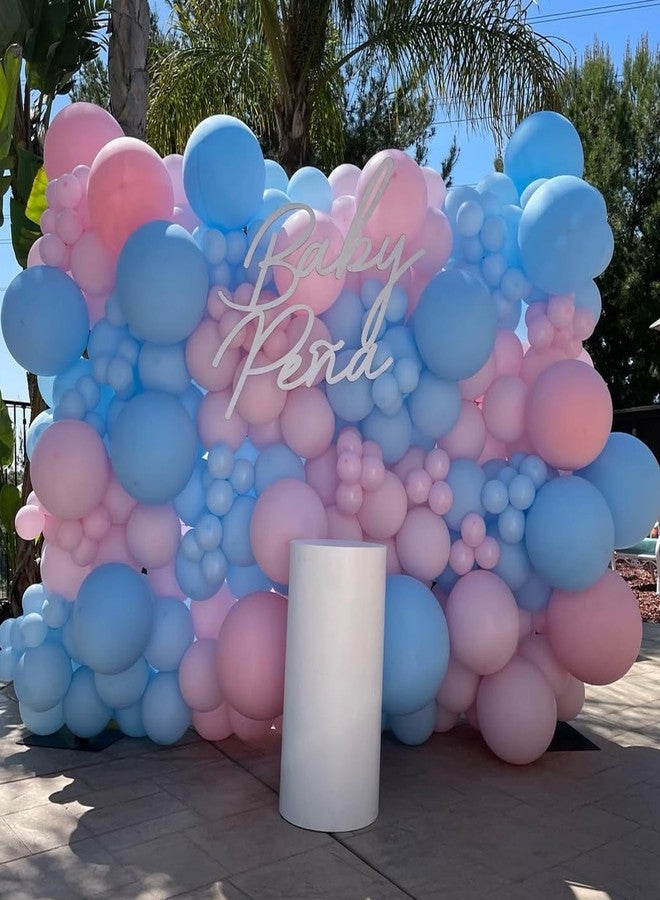 YMSZ Pink and Blue Balloons, 67 12 Inch Metallic Pink and Blue Balloon, Gender Reveal Balloons for Boy or Girl Gender Reveal Decorations Birthday Party Baby Shower Anniversary Decoration - Image 4